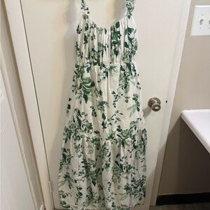 Abercrombie & Fitch Green Floral Dress